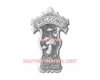 Thumbnail for Welcome sign 3d illusion & laser-ready files - 3DWave.us