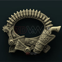 Thumbnail for WESTERN PICTURE FRAME 3D STL 3DWave