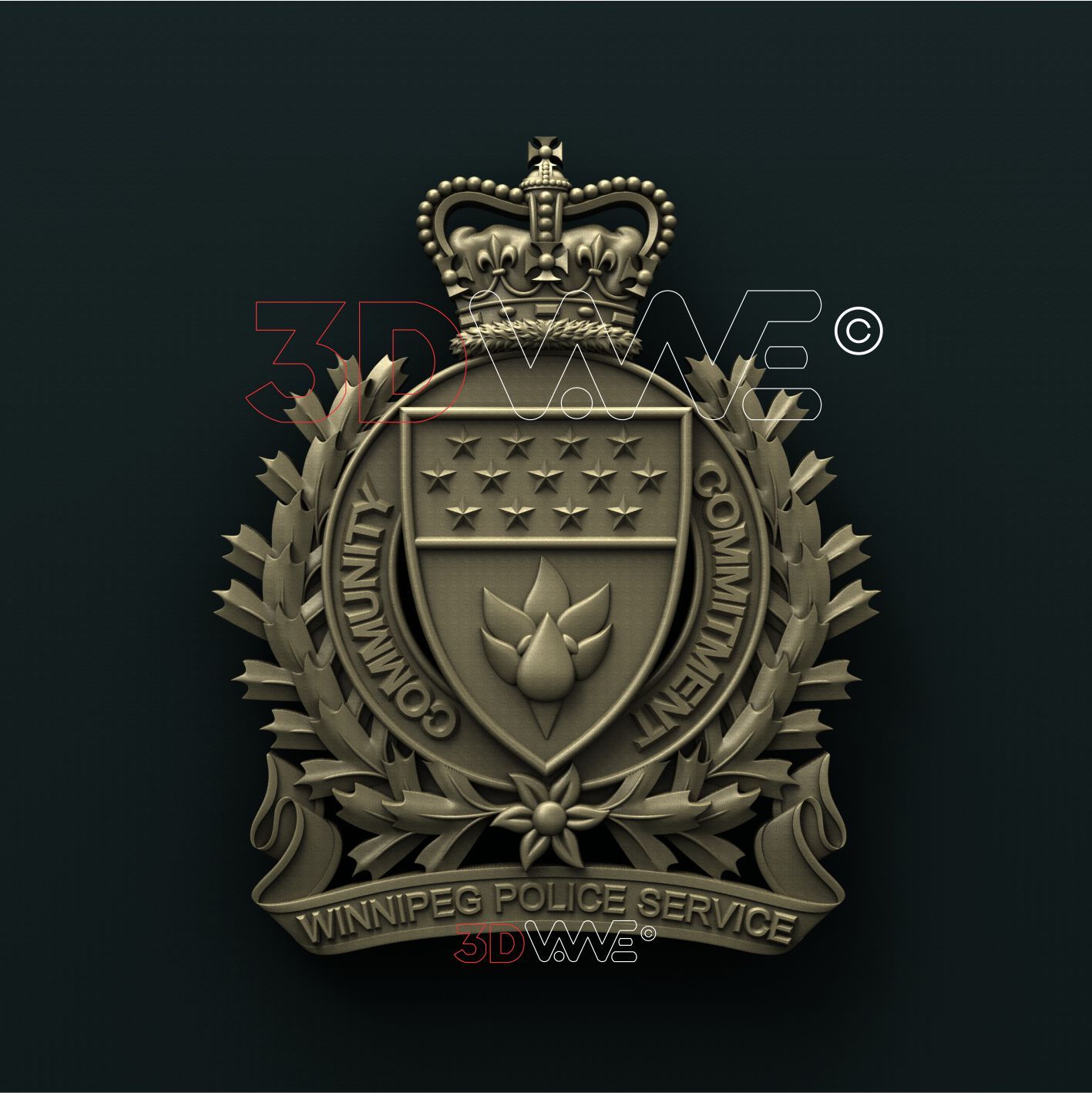 WINNIPEG POLICE SERVICE, CANADA 3D STL 3DWave