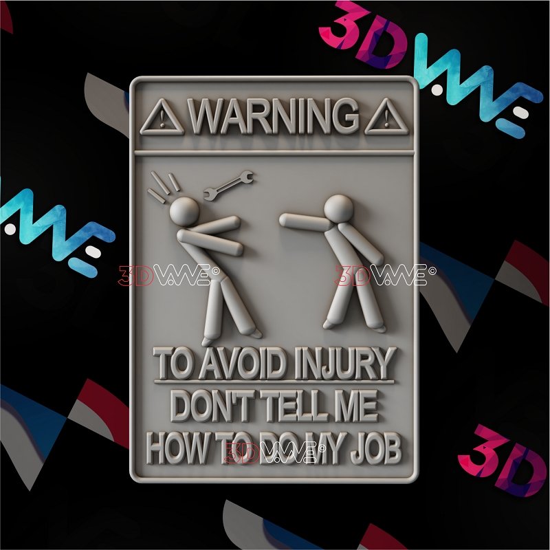 WORKSHOP SIGN 3d stl - 3DWave.us