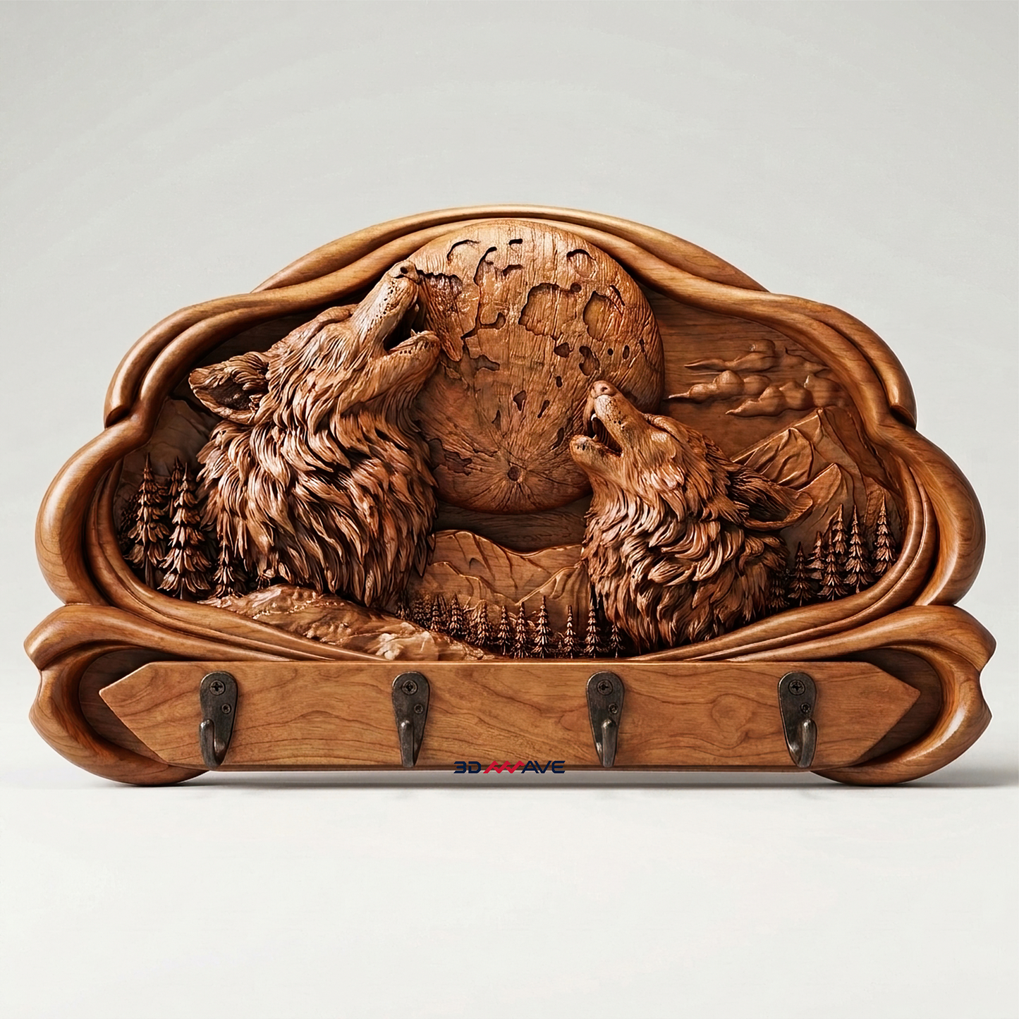 Howling wolves relief STL