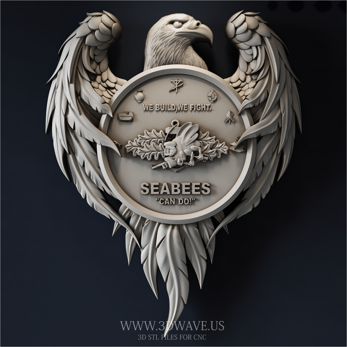 Seabees STL Bundle | CNC Router Files | 3DWave