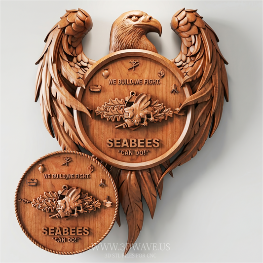 Seabees STL Bundle | CNC Router Files | 3DWave