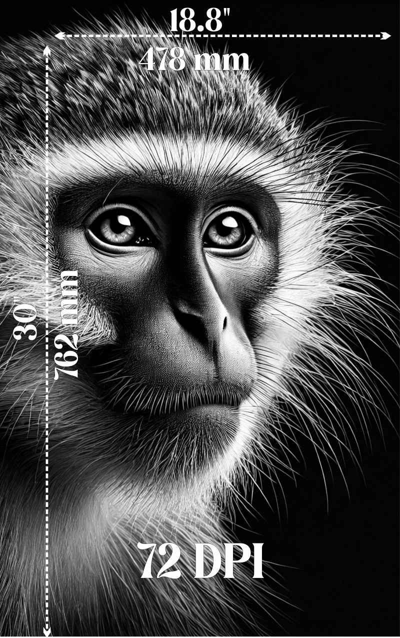 Monkey 3d illusion & laser-ready files