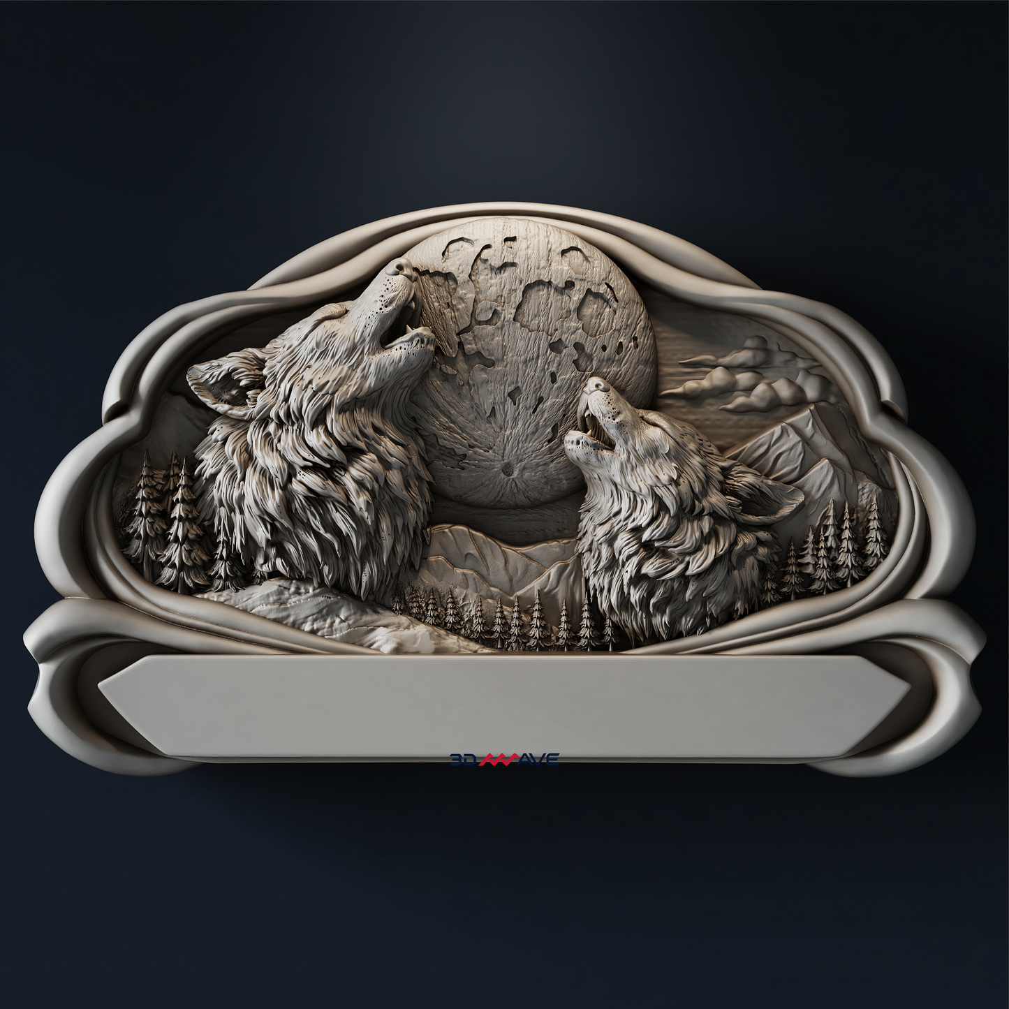 Premium wolf STL download