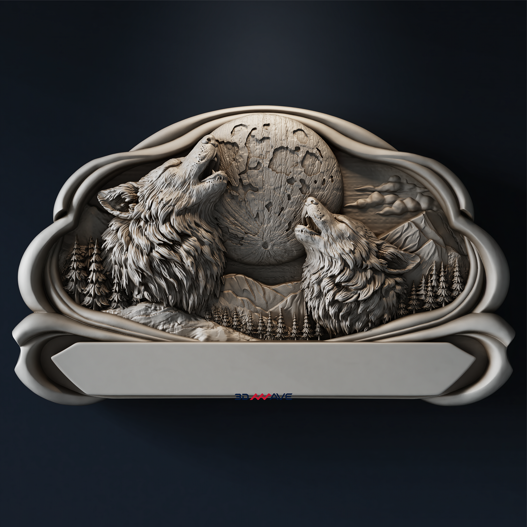 Premium wolf STL download