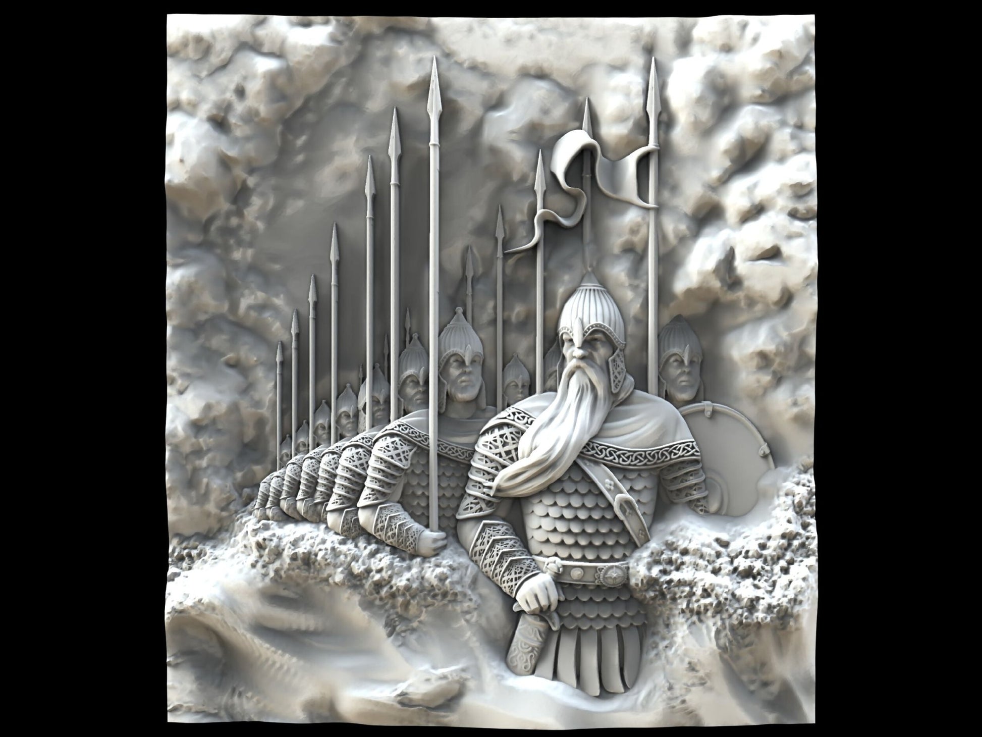 33 Heroes file stl 3D Model for CNC and 3d printer - 3DWave.us