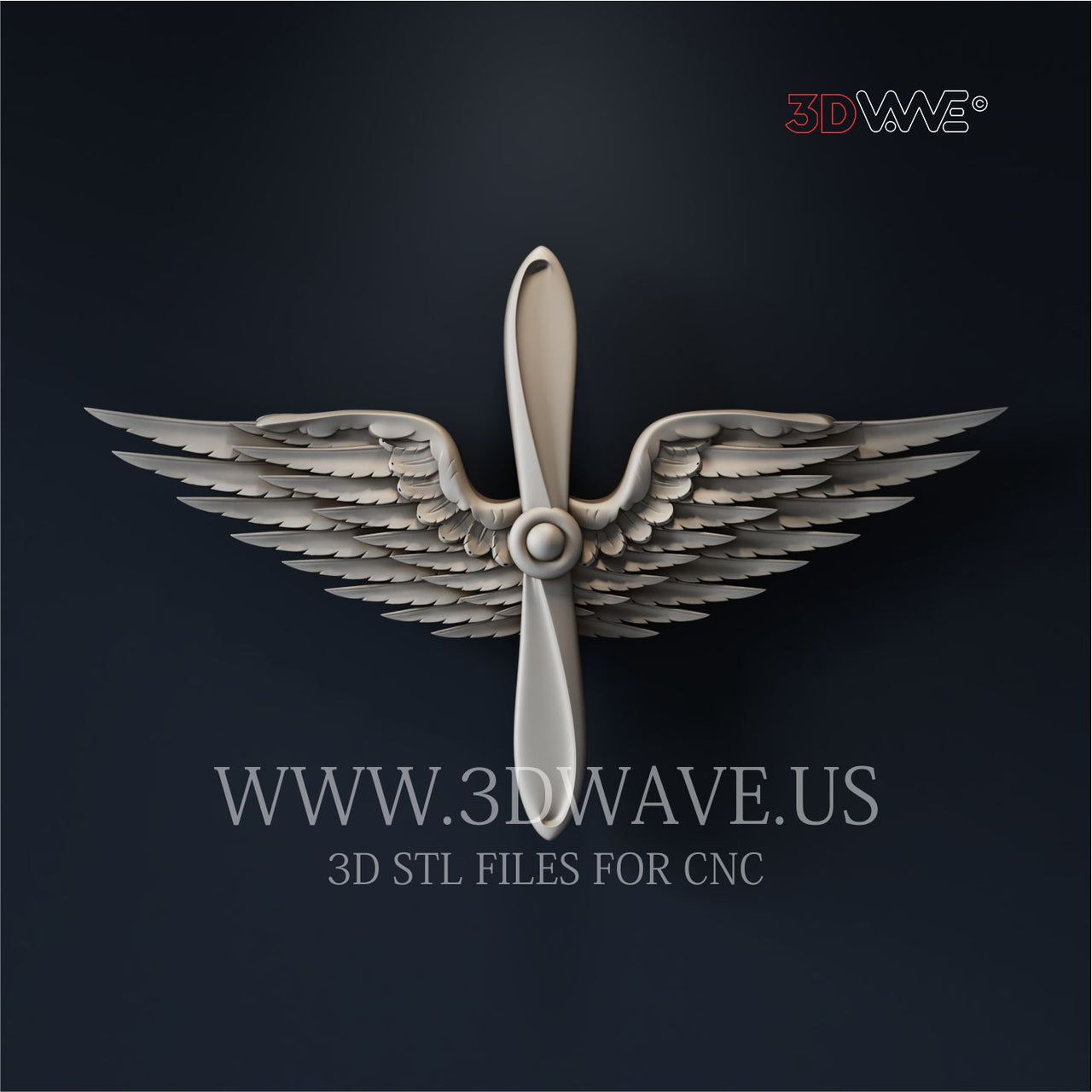 US ARMY AVIATION BRANCH INSIGNIA 3D STL