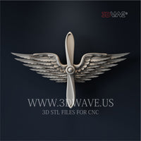 Thumbnail for US ARMY AVIATION BRANCH INSIGNIA 3D STL