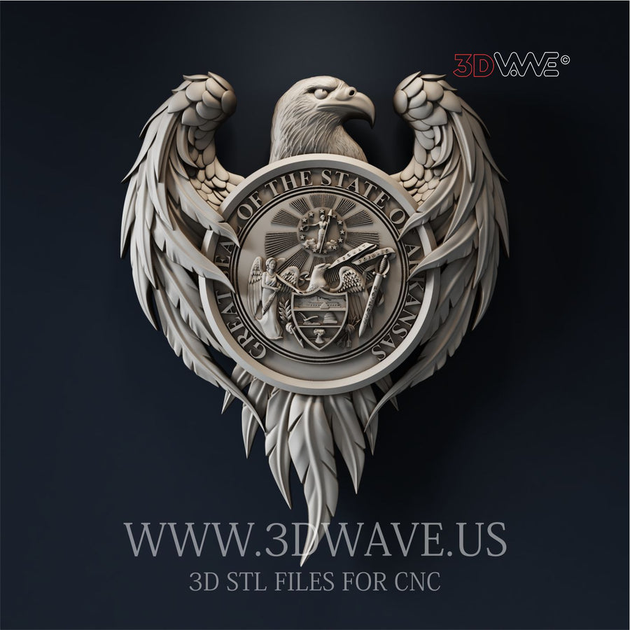 ARKANSAS SEAL EAGLE 3d stl