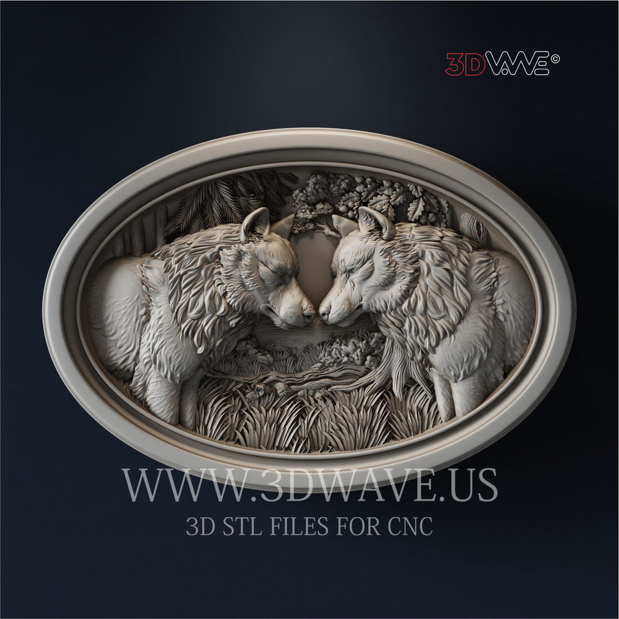 WOLVES 3d stl