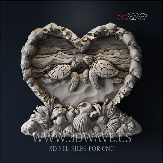 SCHILDKRÖTEN 3D-STL-Dateien für CNC