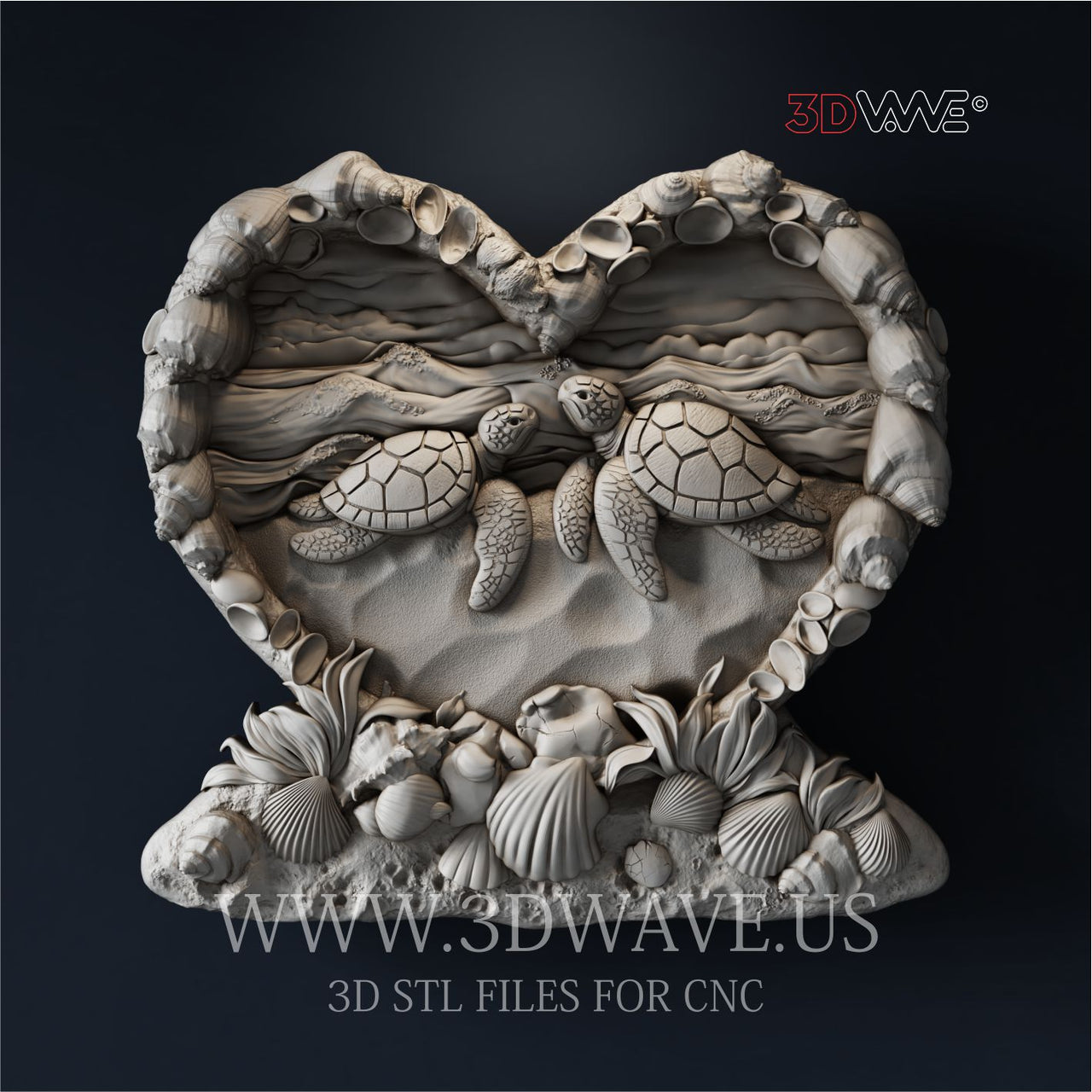 TURTLES 3d stl files for CNC