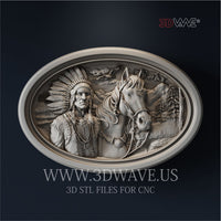 Thumbnail for NATIVE AMERICAN 3d stl files for CNC