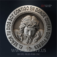 Thumbnail for JESUS 3d stl file for CNC (ES)