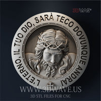 Thumbnail for JESUS 3d stl file for CNC (IT)