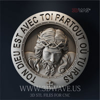Thumbnail for JESUS 3d stl files for CNC (FR)
