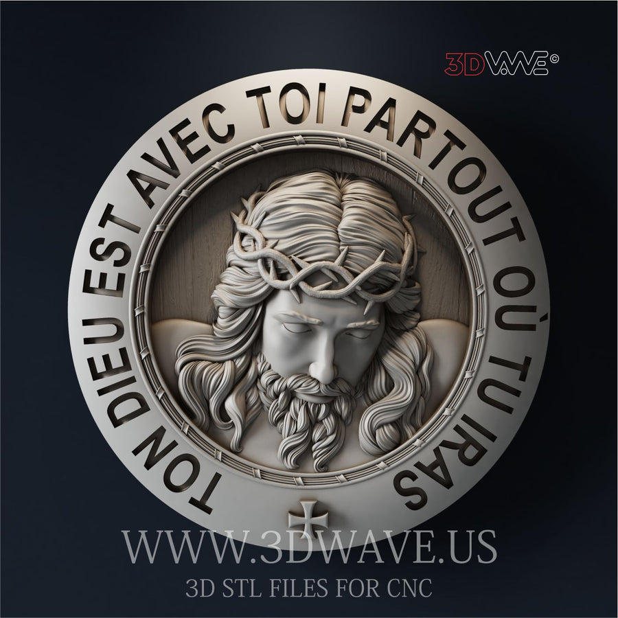 JESUS 3d stl files for CNC (FR)