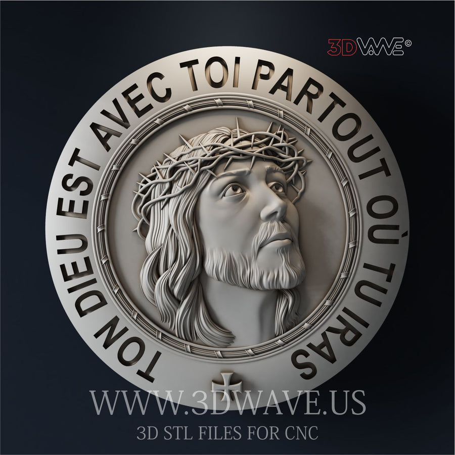 JESUS 3d stl file for CNC (FR)