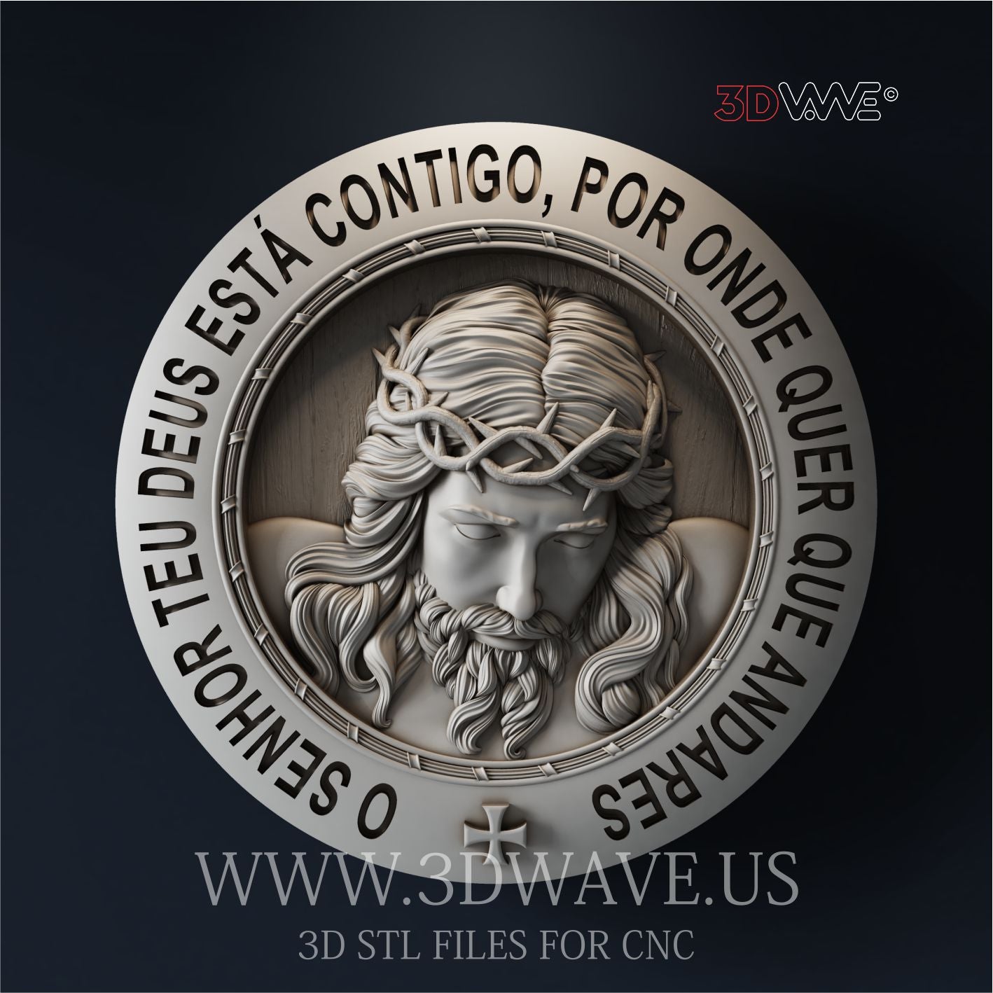 JESUS 3D STL Datei für CNC (PT)