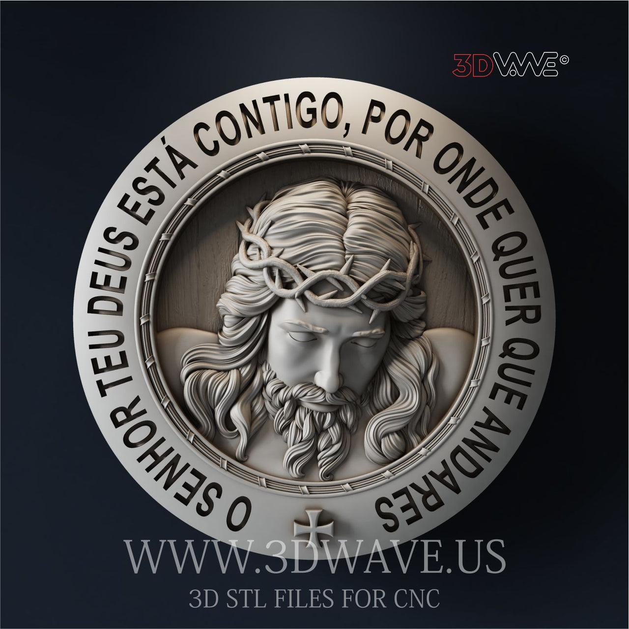JESUS 3d stl file for CNC (PT)