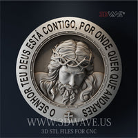 Thumbnail for JESUS 3d stl file for CNC (PT)