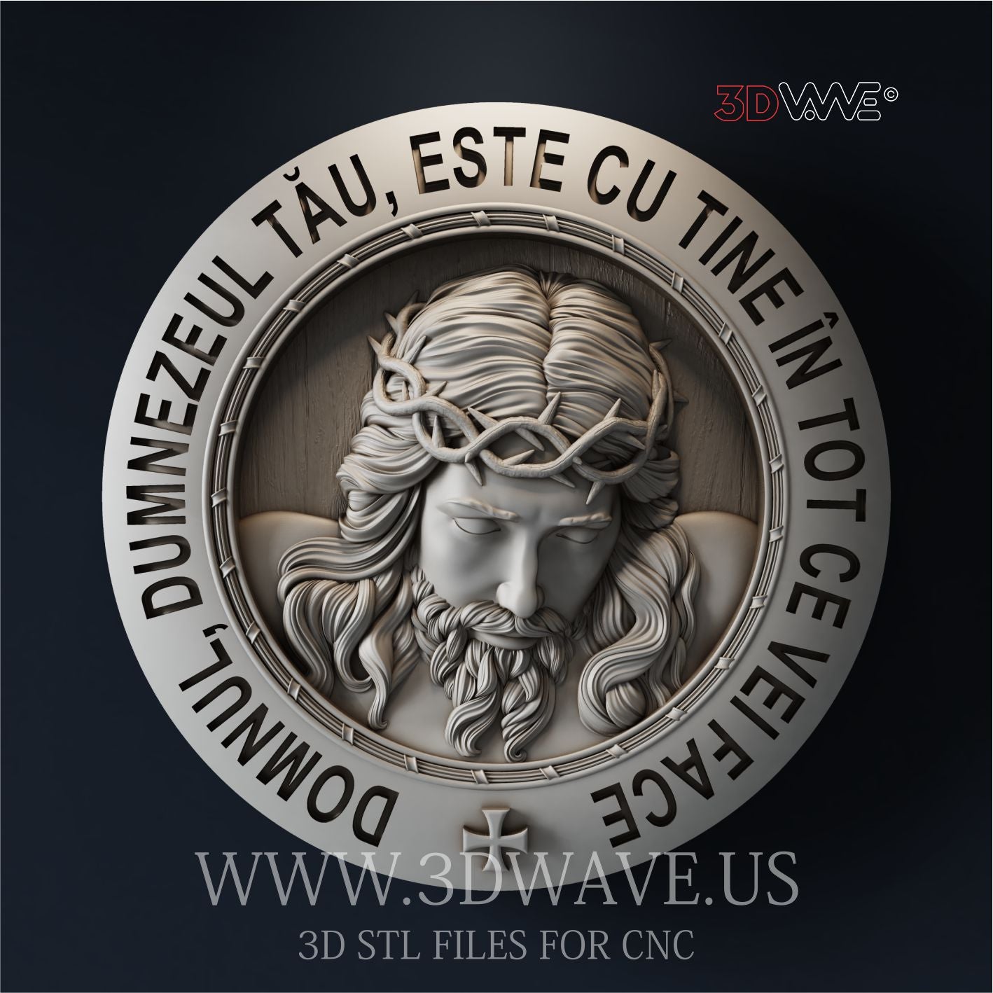 JESUS 3d stl file for CNC (RO)