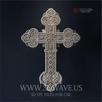 Thumbnail for CROSS 3d stl file for CNC