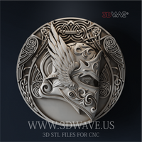 Thumbnail for VIKINGS VALKYRIE 3d stl files for CNC