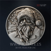 Thumbnail for AMERICAN SANTA CLAUS 3d stl file for CNC