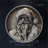 Thumbnail for Santa Claus 3d stl file for CNC