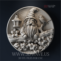 Thumbnail for GNOME 3d stl files for CNC