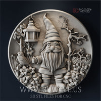 Thumbnail for GNOME 3D STL file for CNC