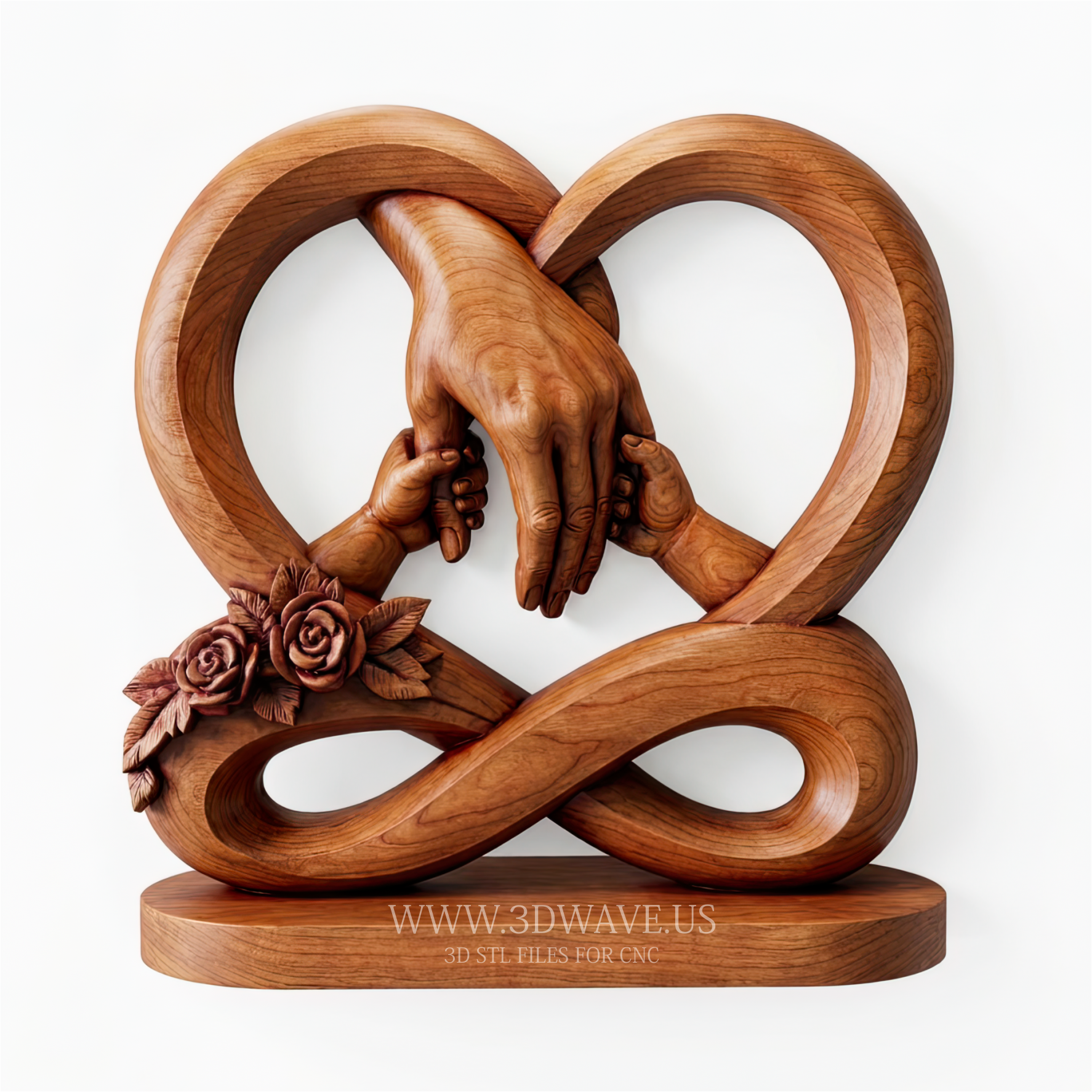 Mother CNC File | 3D Print STL, Double Sided Relief | Mothers Day STL - 3DWave.us