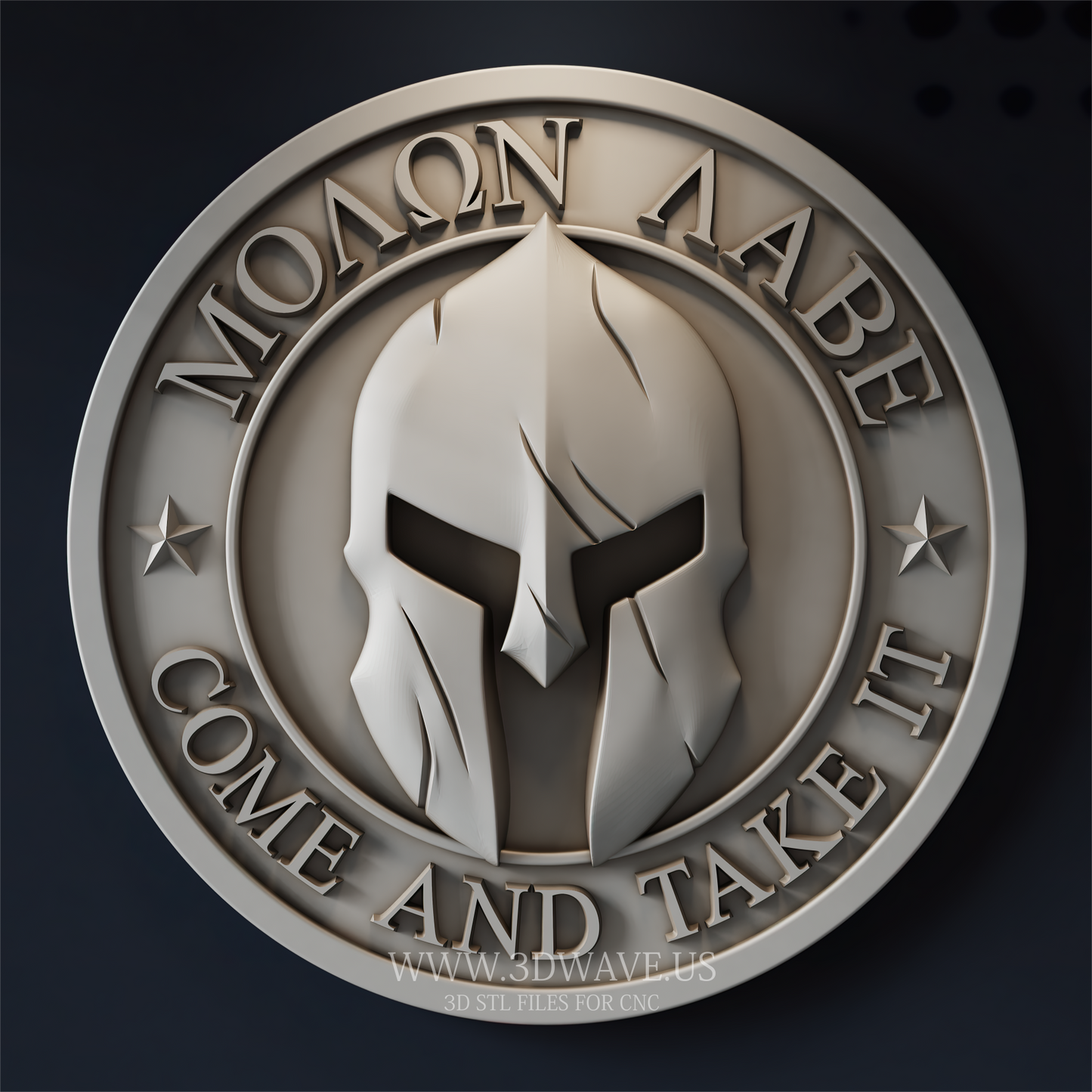 Spartan Helmet STL File | Molon Labe Wood Carving | Corinthian Helmet CNC Router - 3DWave.us
