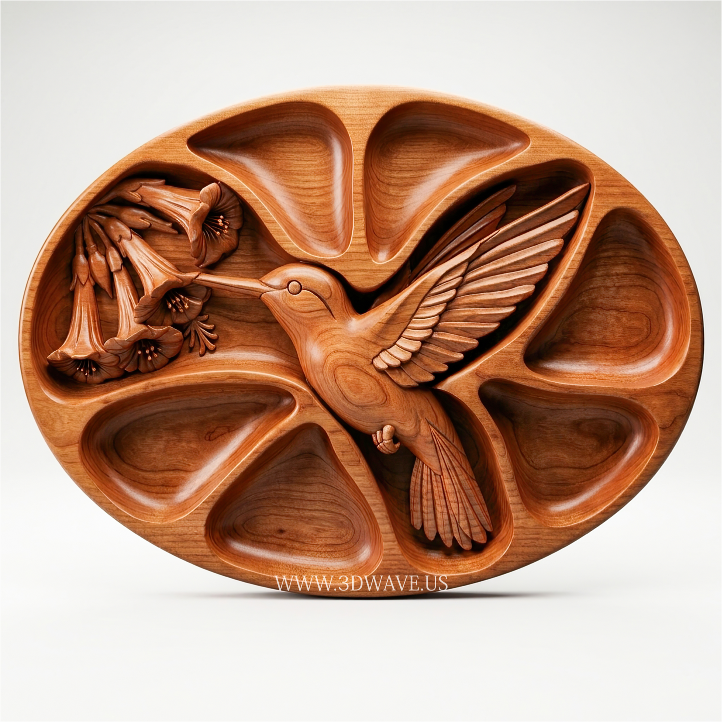 Hummingbird Charcuterie Tray STL | www.3dwave.us