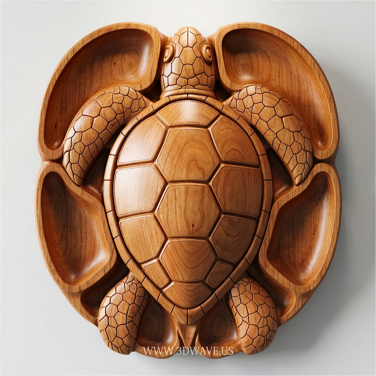 Sea Turtle STL File | CNC Router Charcuterie Tray | 3DWave