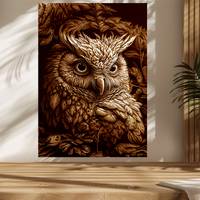 Thumbnail for Owl 3d illusion & laser-ready files