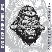 Thumbnail for Gorilla Laser and Cricut SVG Vector Files