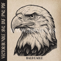 Thumbnail for Bald Eagle  | Vector Art: LaserCut Files for Cricut, Glowforge SVG | Digital Products