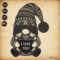 Thumbnail for Valentine's Gnomes | Vector Art: LaserCut Files for Cricut, Glowforge SVG | Digital Products (Copy)