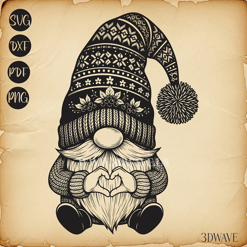 Valentine's Gnomes | Vector Art: LaserCut Files for Cricut, Glowforge SVG | Digital Products (Copy)