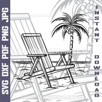 Thumbnail for Beach Laser and Cricut SVG Vector Files