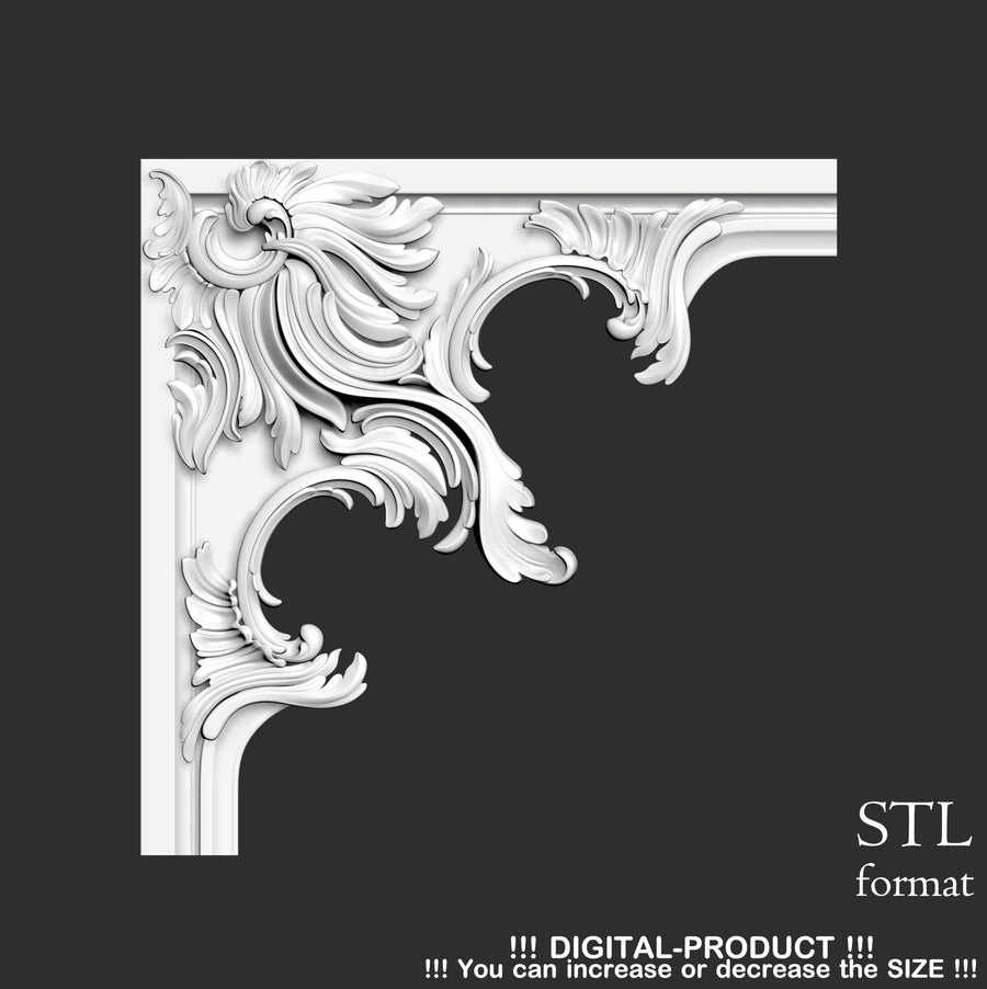 Elegant Corner Decor for Furniture, Wall Panels & Gypsum Decoration