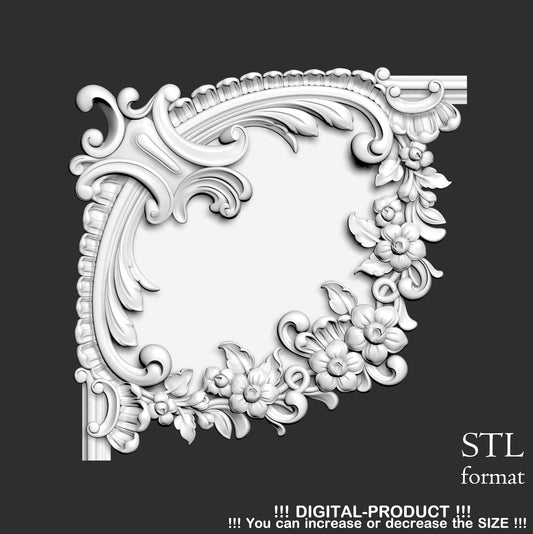 Elegant Corner Decor for Furniture, Wall Panels & Gypsum Decoration