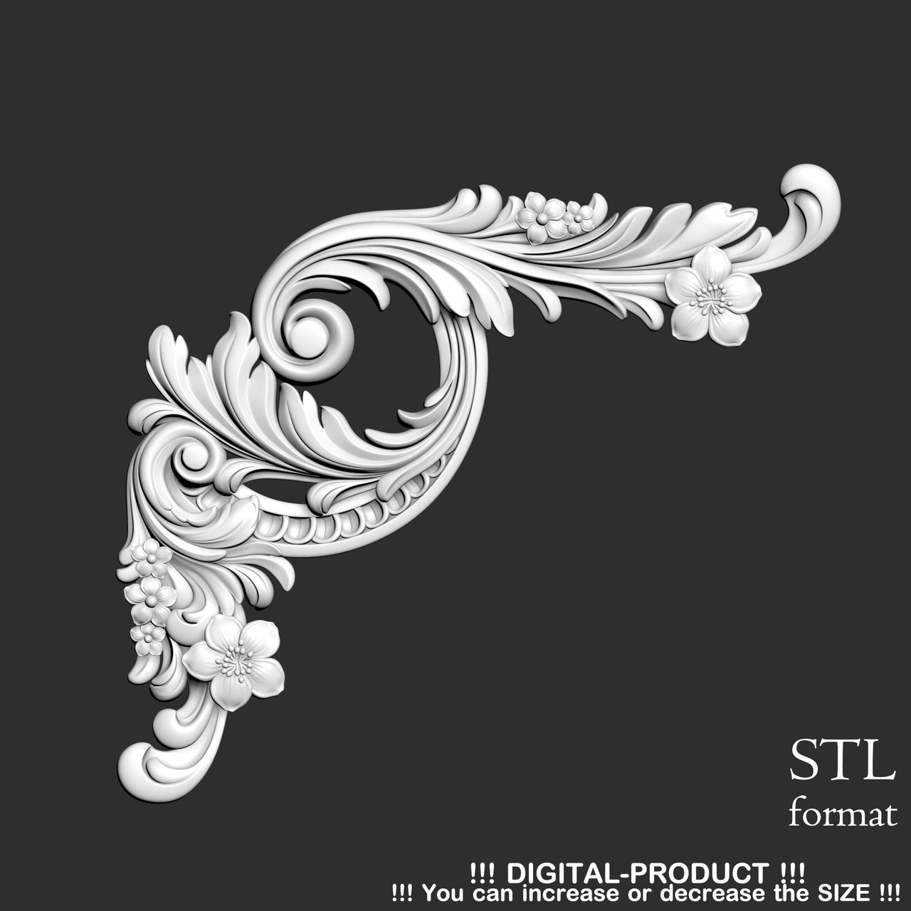 Elegant Corner Decor for Furniture, Wall Panels & Gypsum Decoration