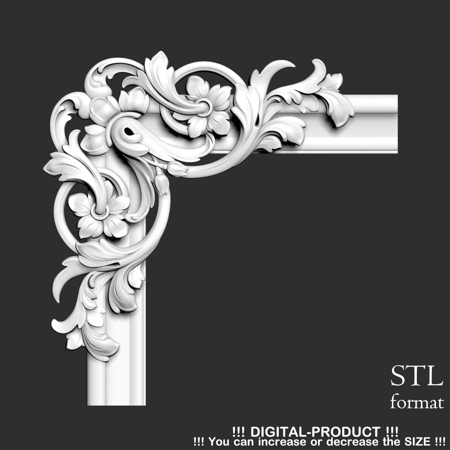 Elegant Corner Decor for Furniture, Wall Panels & Gypsum Decoration