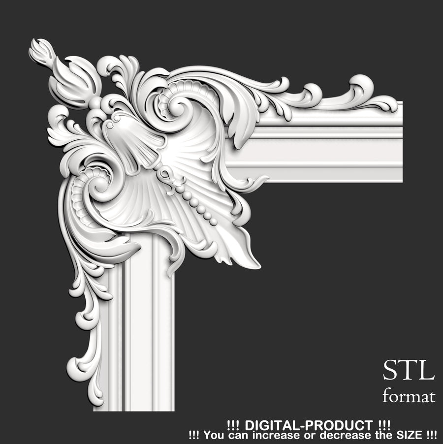 Elegant Corner Decor for Furniture, Wall Panels & Gypsum Decoration