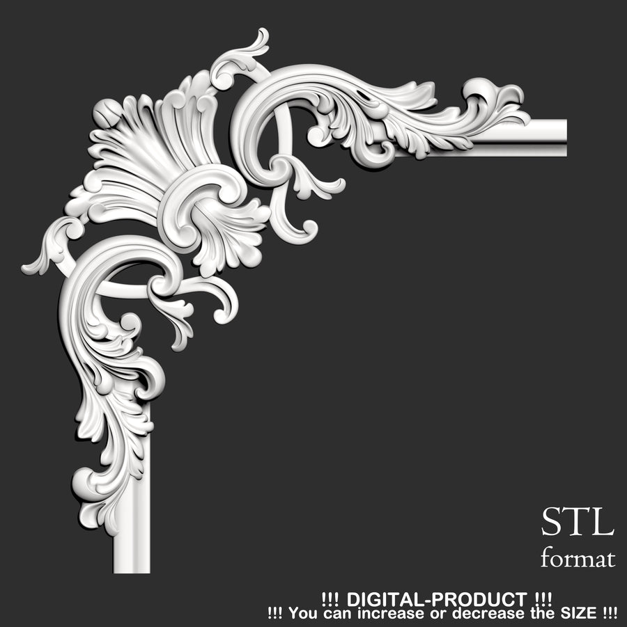 Elegant Corner Decor for Furniture, Wall Panels & Gypsum Decoration