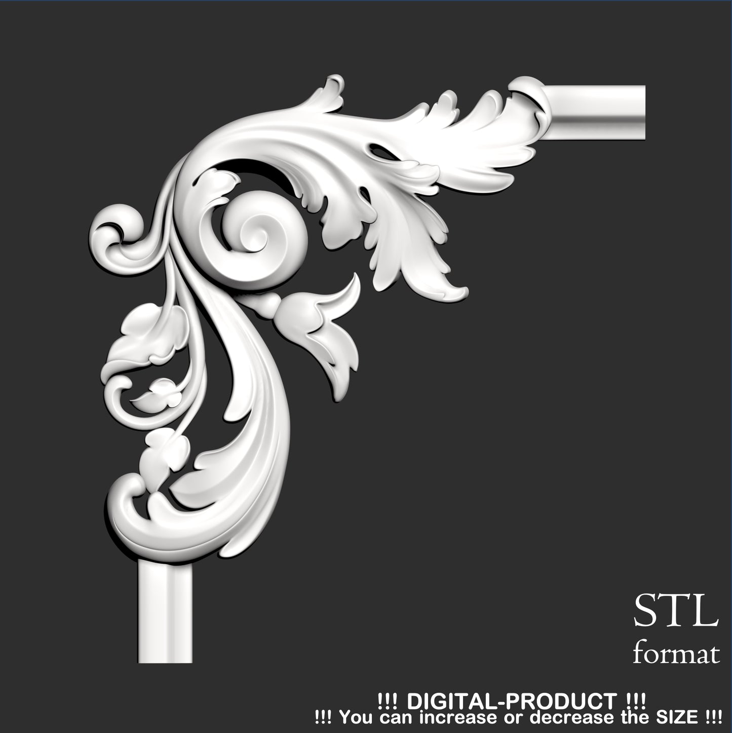 Decoración Elegante de Esquinas para Muebles, Paneles de Pared y Decoración de Yeso